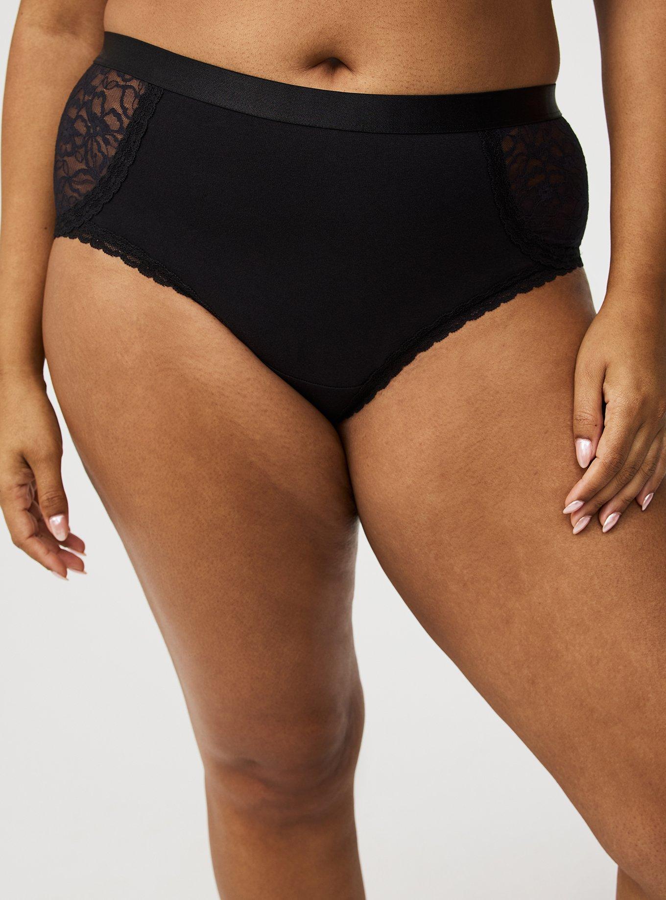 Cotton & Lace Mid-Rise Cheeky Panty