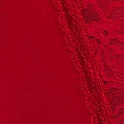 Plus Size Sexy Cotton Brief Panty, JESTER RED, swatch