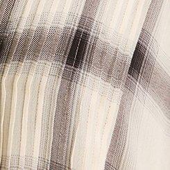 Plus Size Festi Relaxed Popover Tunic, GRUNGE PLAID GARDENIA, swatch