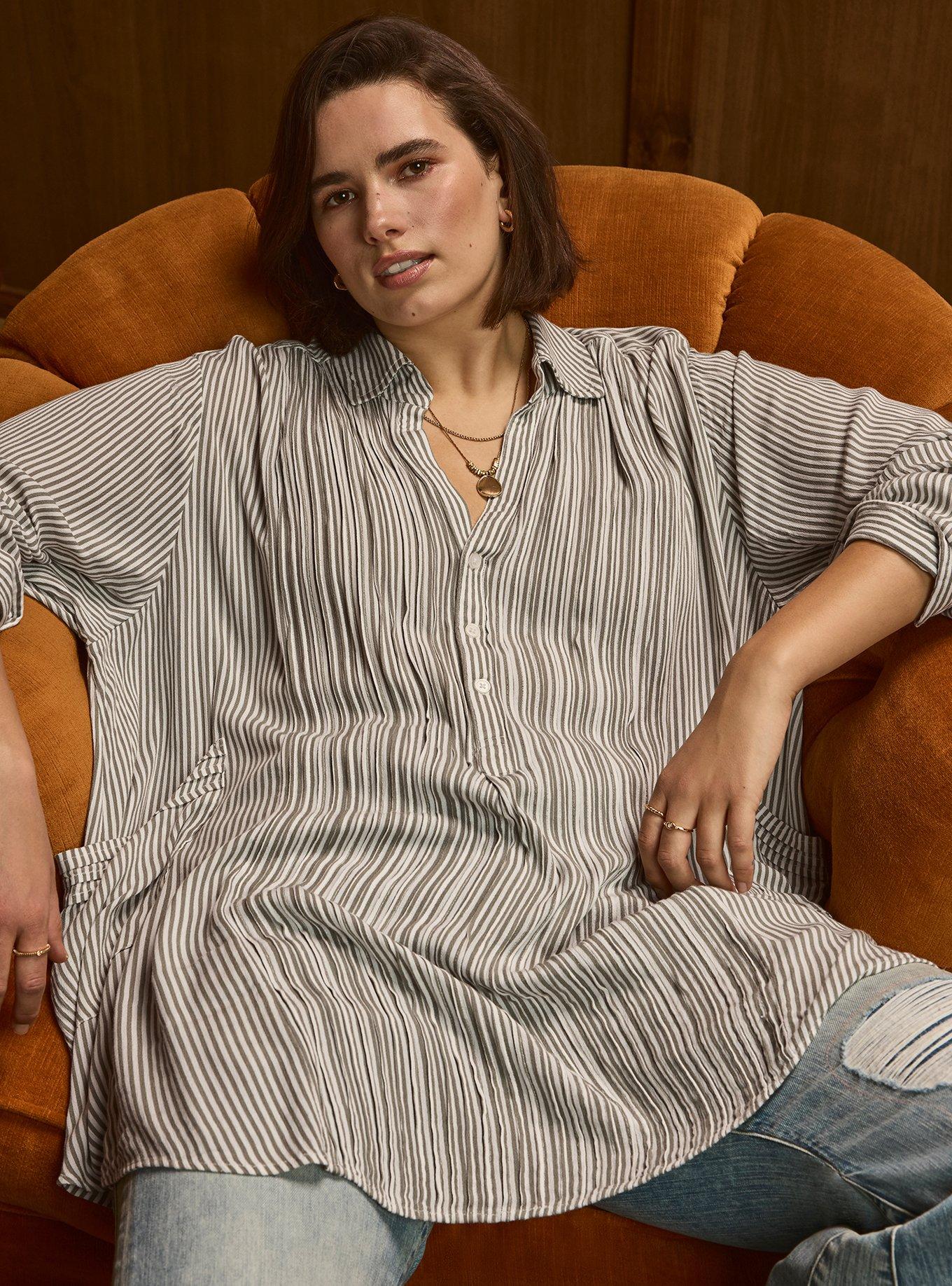 Plus Size - Festi Relaxed Popover Tunic - Torrid