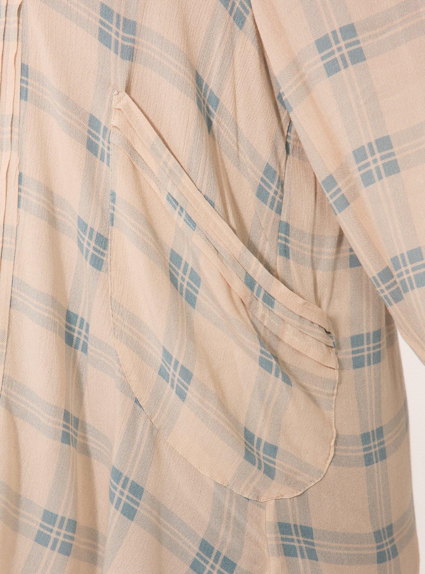 Festi Relaxed Popover Tunic, SONA PLAID BLUE, alternate