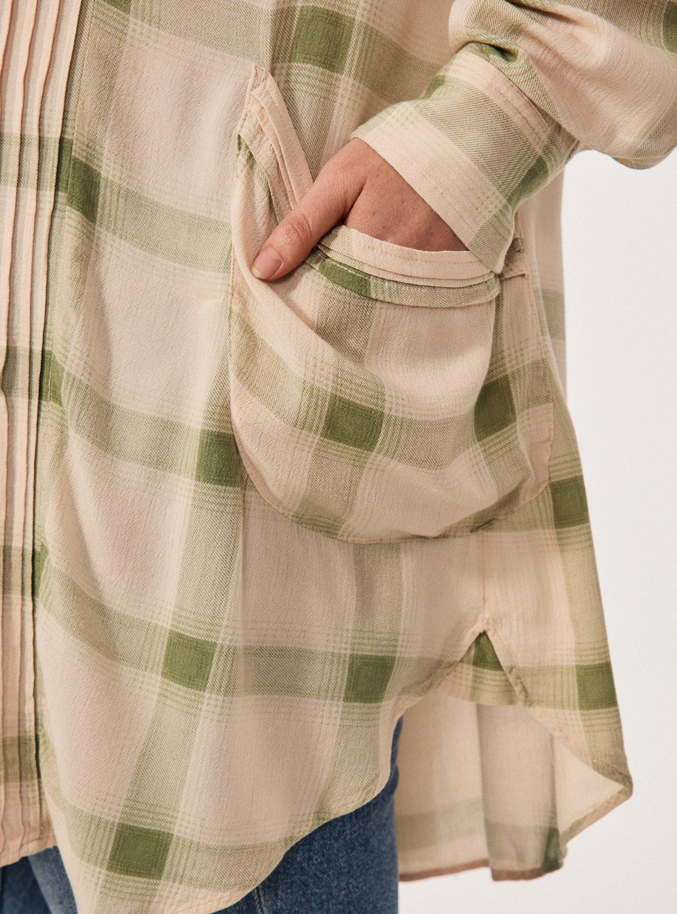 Festi Relaxed Popover Tunic, ELLIS PLAID CREAM, alternate