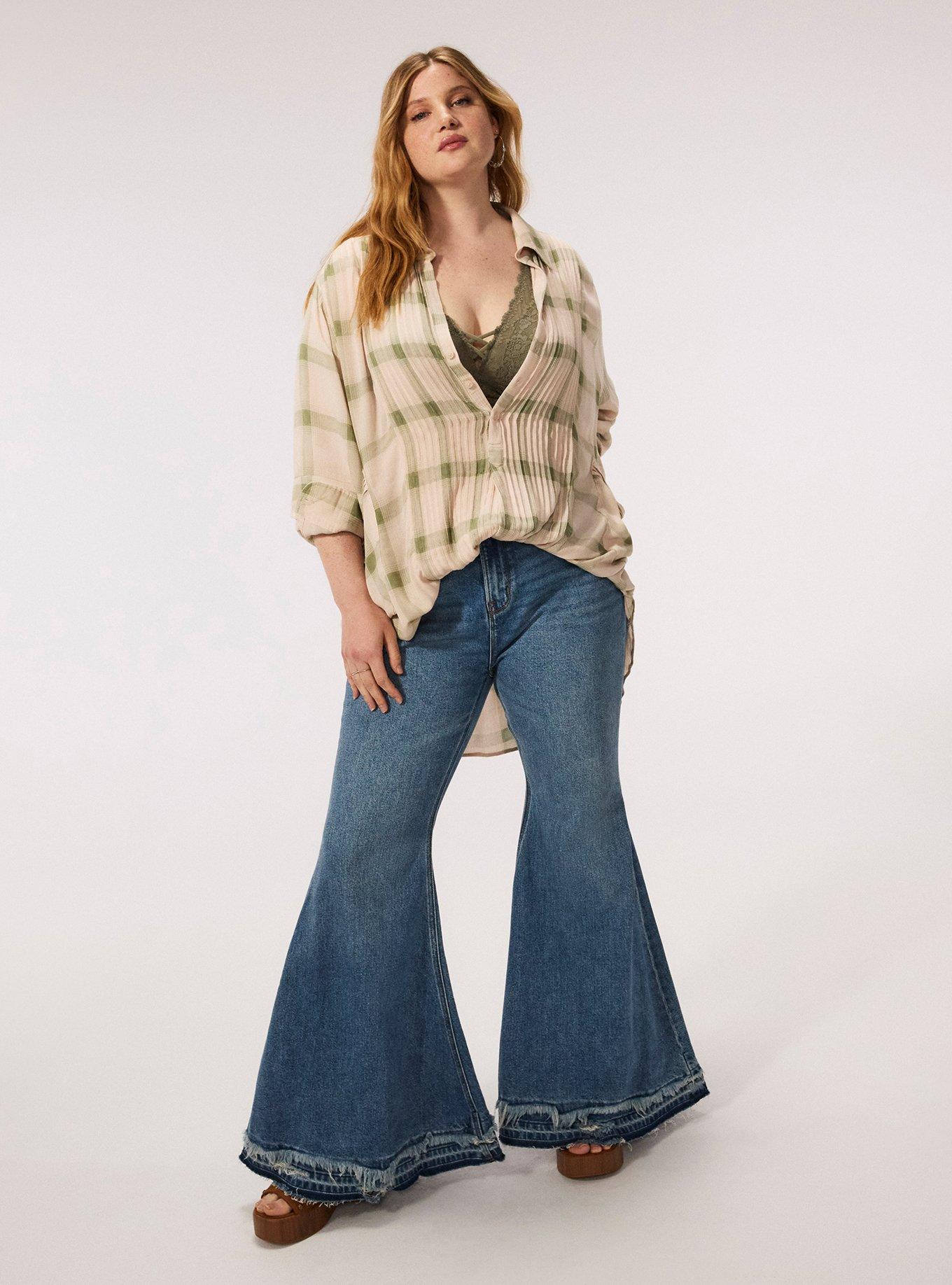 Festi Relaxed Popover Tunic, ELLIS PLAID CREAM, alternate