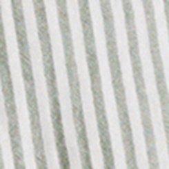 Plus Size Festi Cotton Button-Up Relaxed Tunic, GREEN STRIPE, swatch