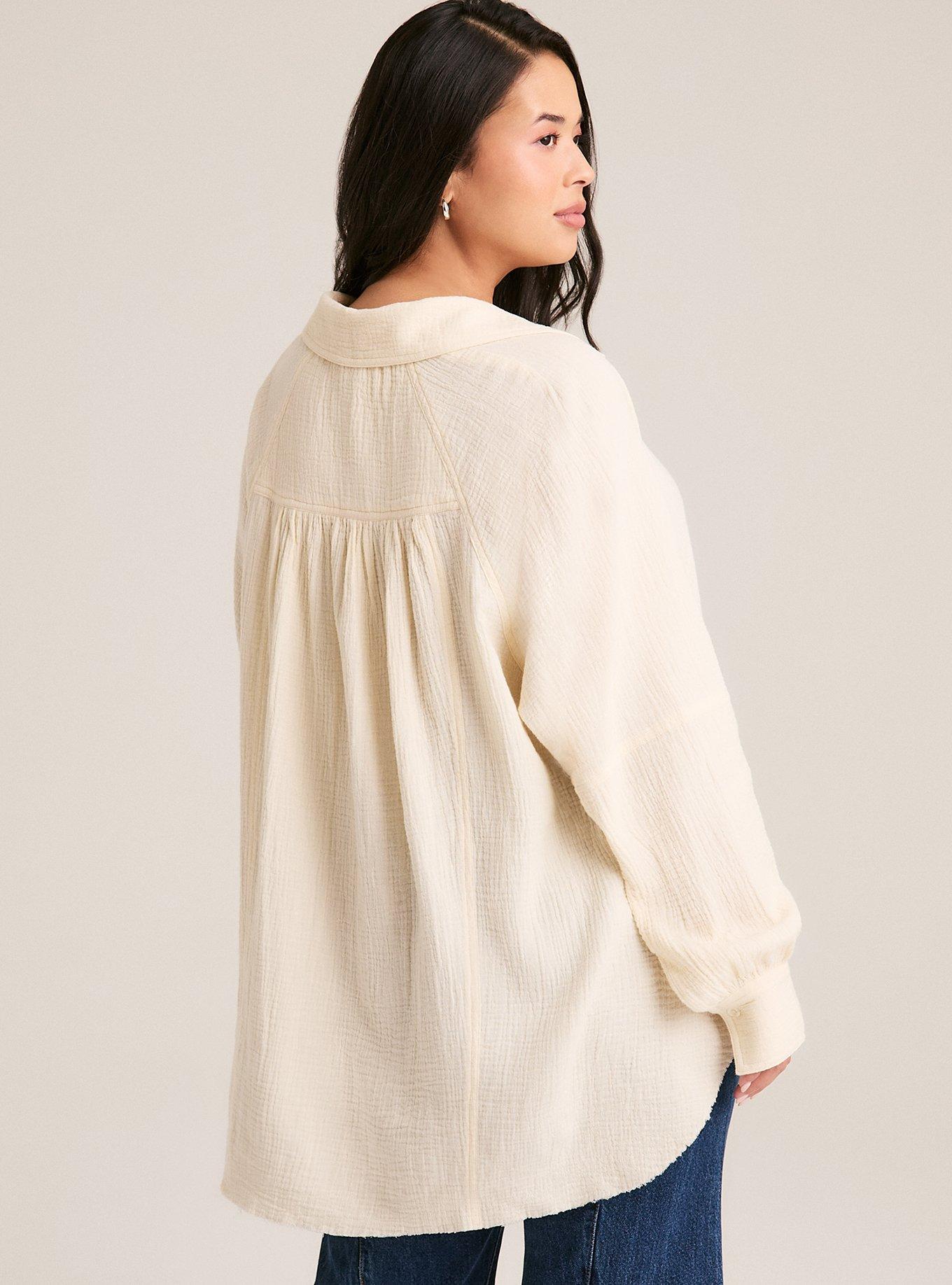 Festi Cotton Button-Up Relaxed Tunic