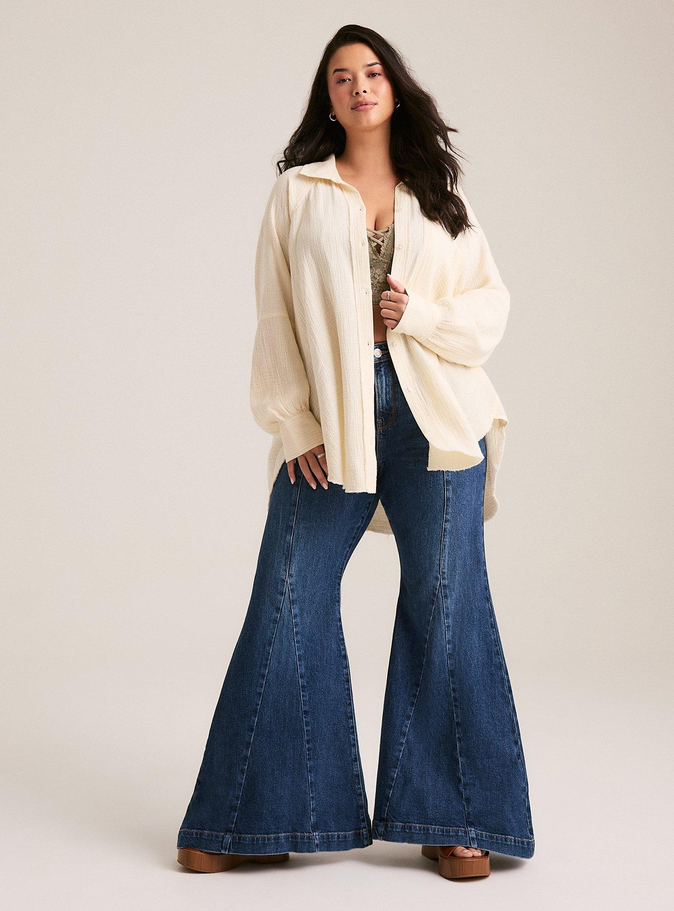 Festi Cotton Button-Up Relaxed Tunic