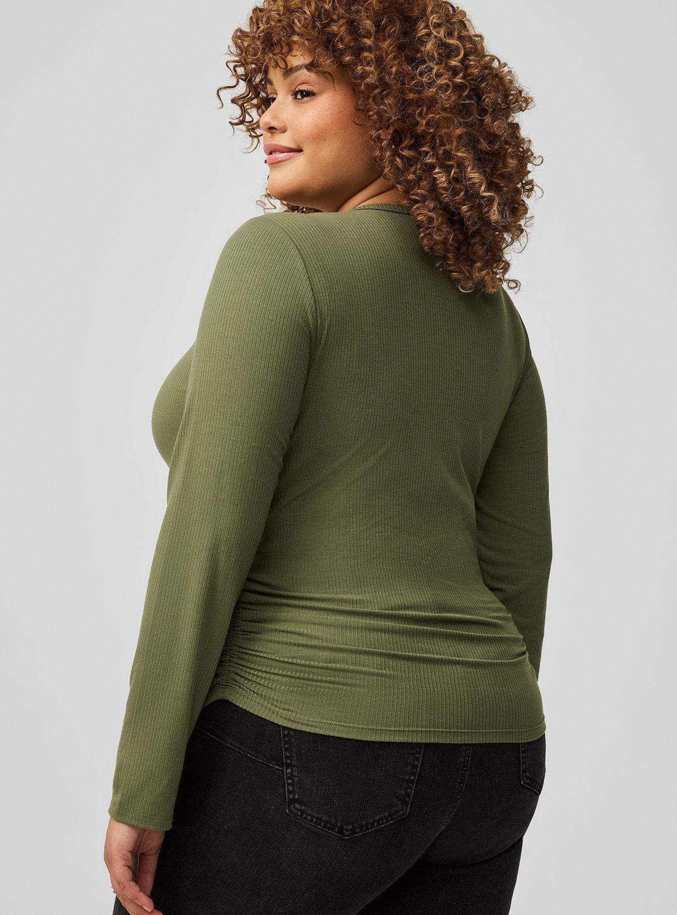 Side Cinch Crew Top