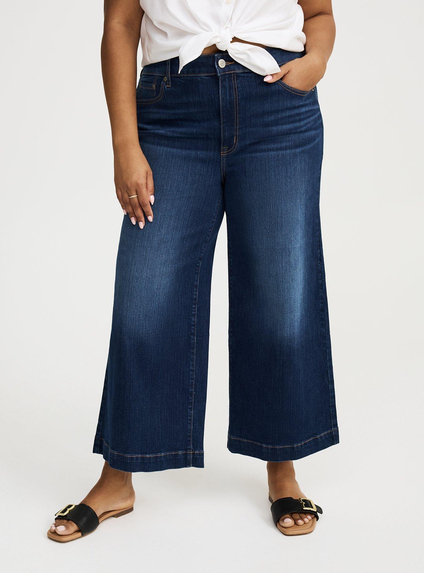 Ankle Crop High-Rise Wide Leg Jean