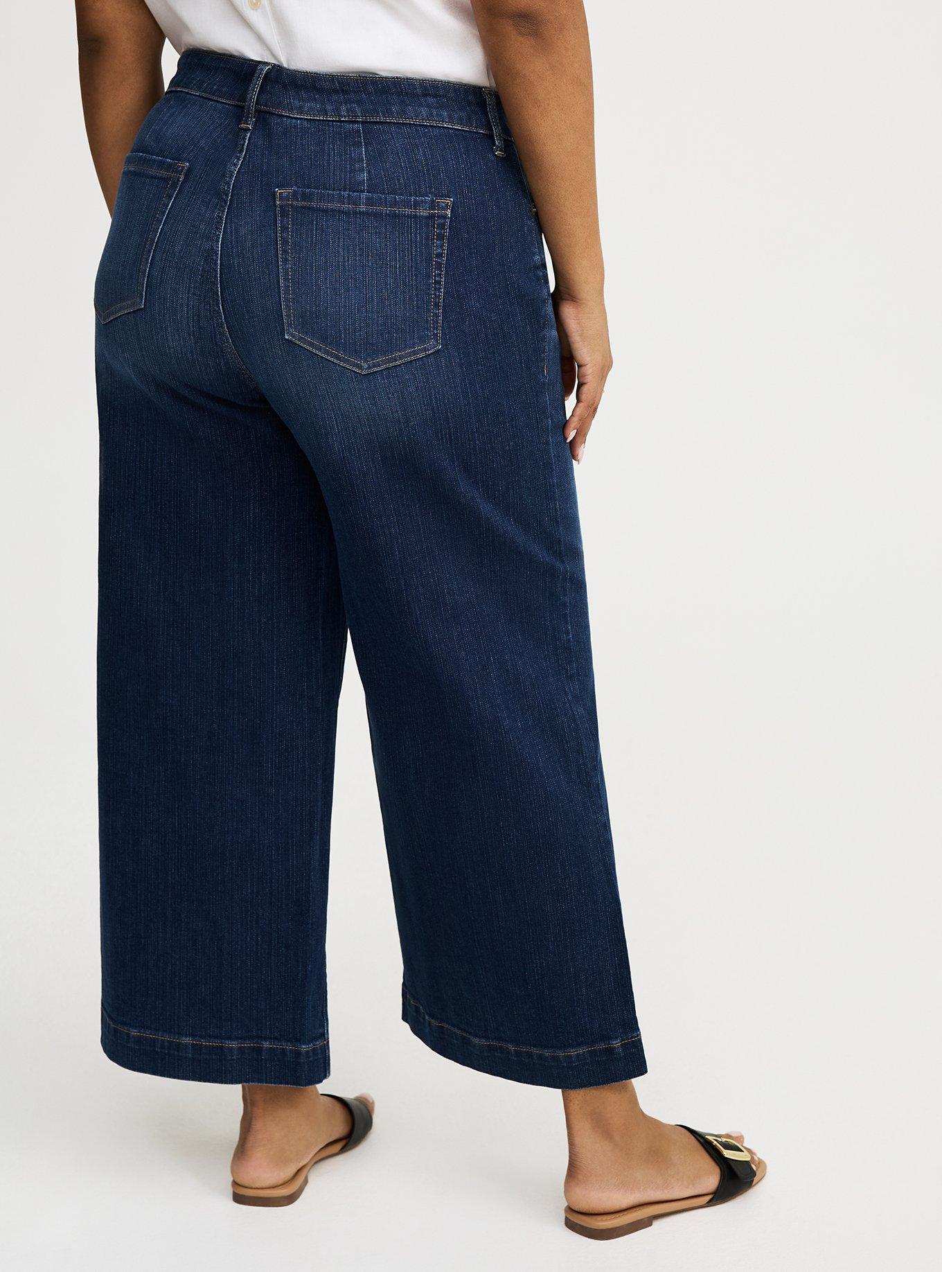 Ankle Crop High-Rise Wide Leg Jean