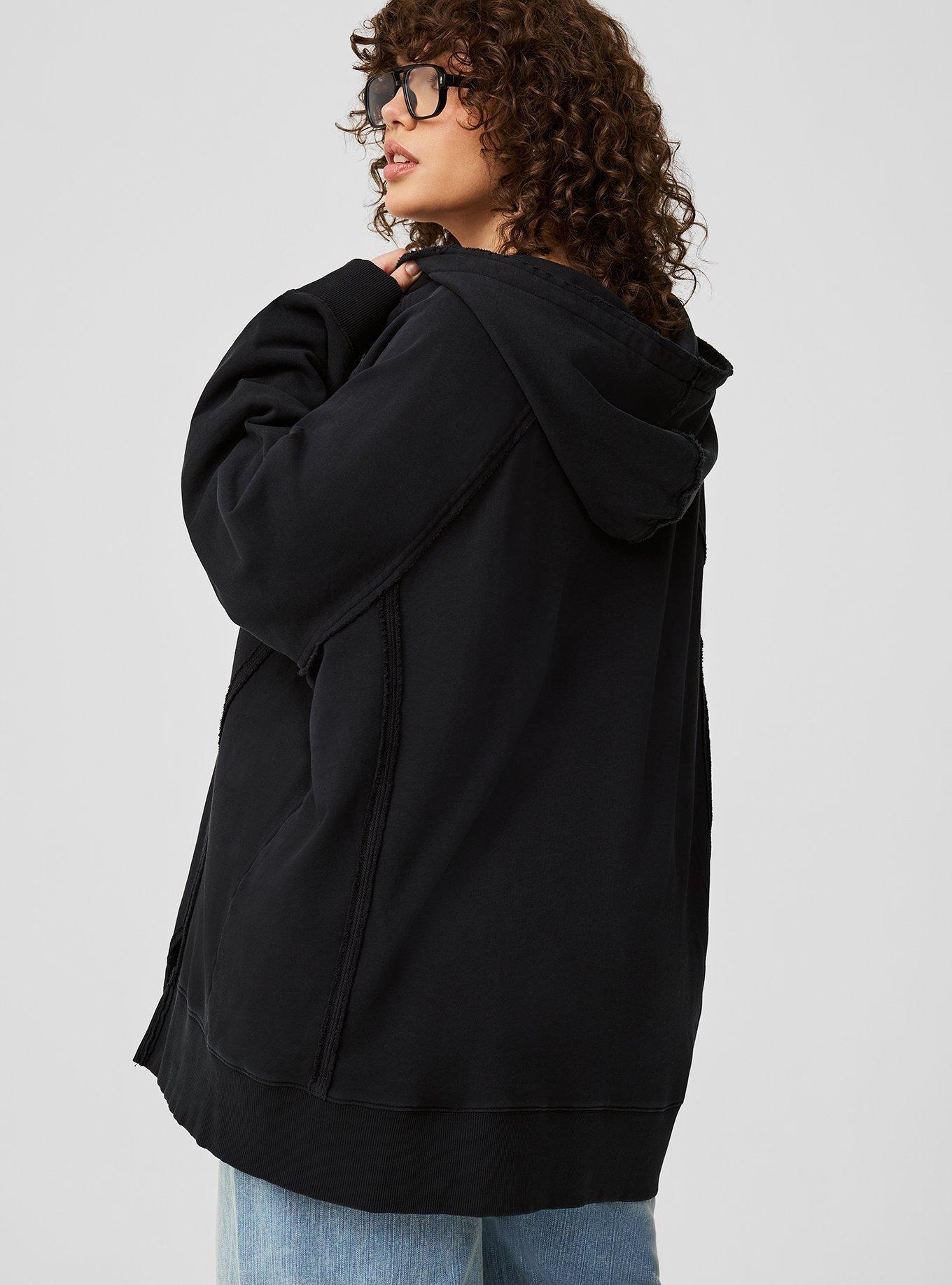 Oversized V-Neck Hoodie