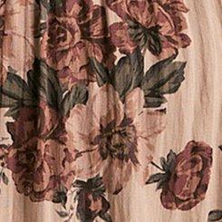 Plus Size Festi Tiered Mini Dress, TWINE FLORAL TEA, swatch