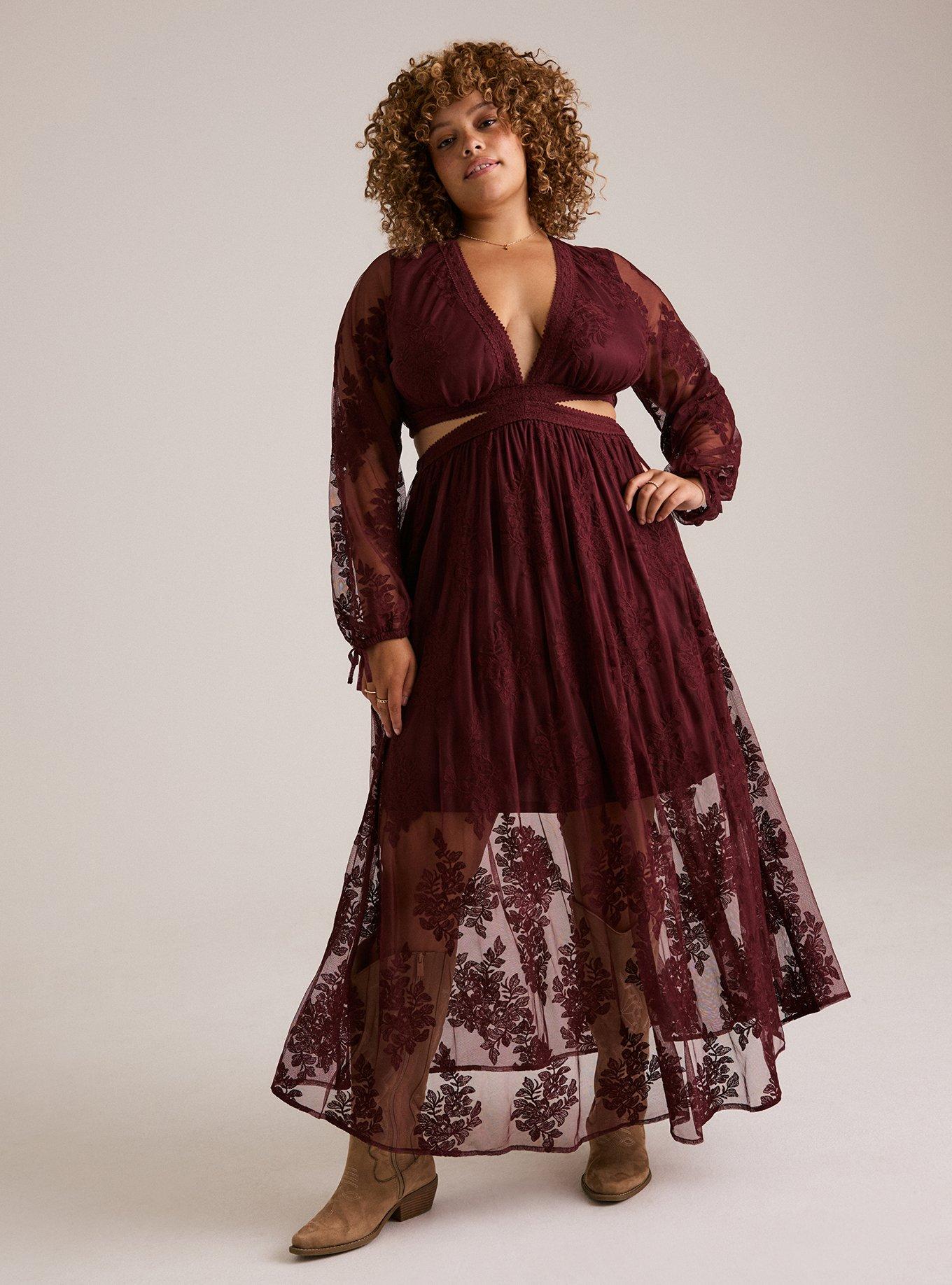 Festi Embroidered Maxi Dress