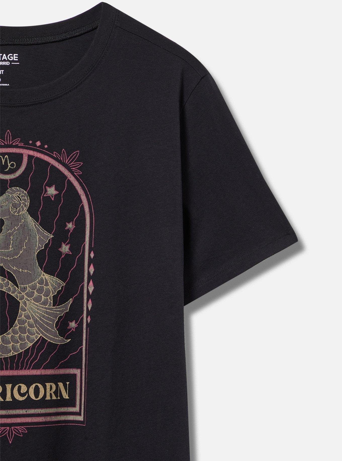 Capricorn Classic Fit Heritage Jersey Crew Tee