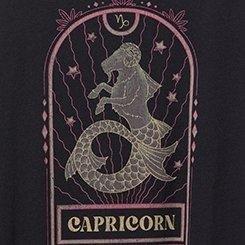 Capricorn Classic Fit Heritage Jersey Crew Tee, DEEP BLACK, swatch