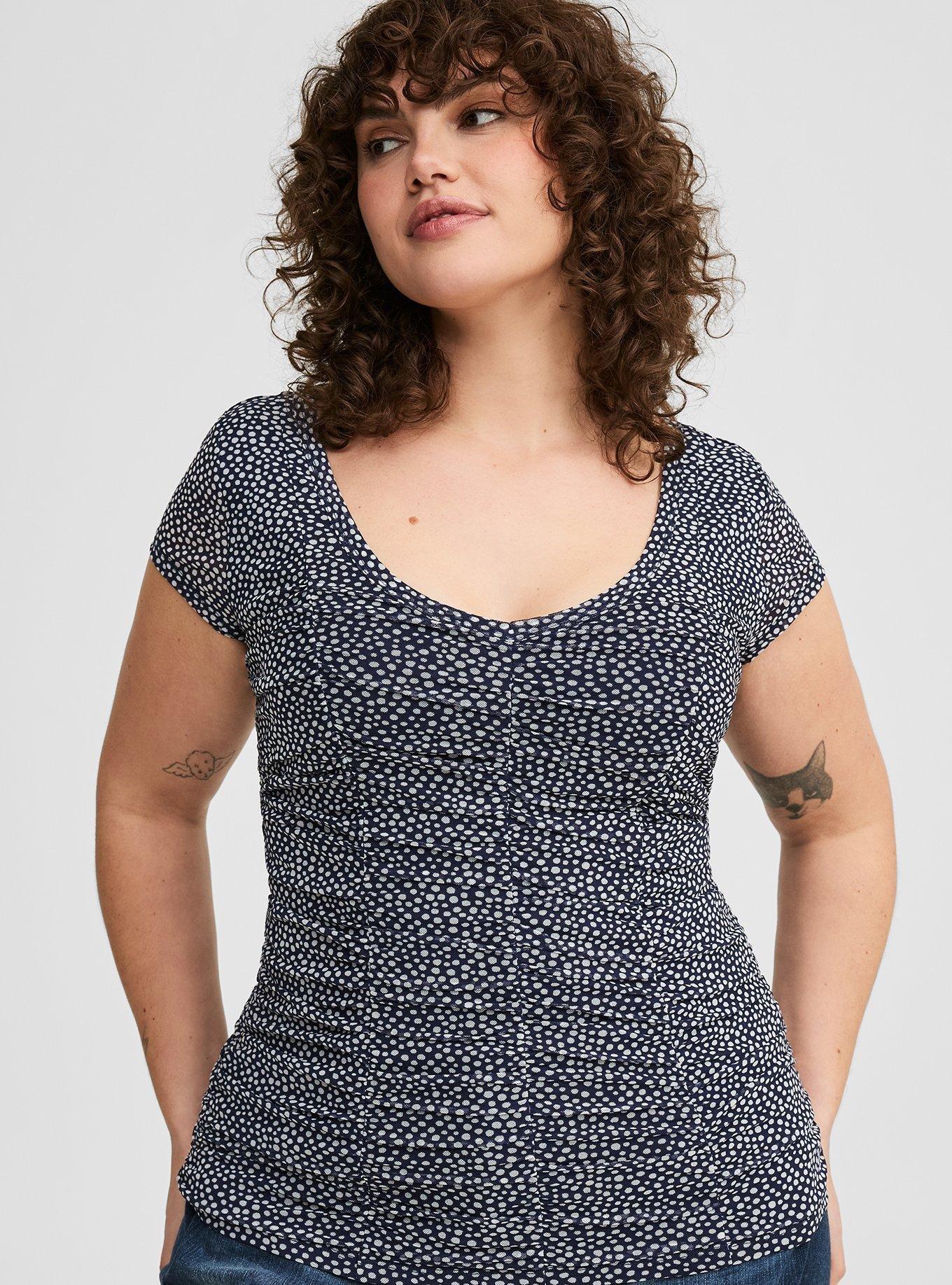 Shirred Scoop Top