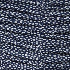 Plus Size Shirred Scoop Top, JOY DOTS PEACOAT, swatch