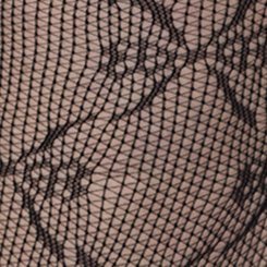 Bow Fishnet Tights, DEEP BLACK, swatch