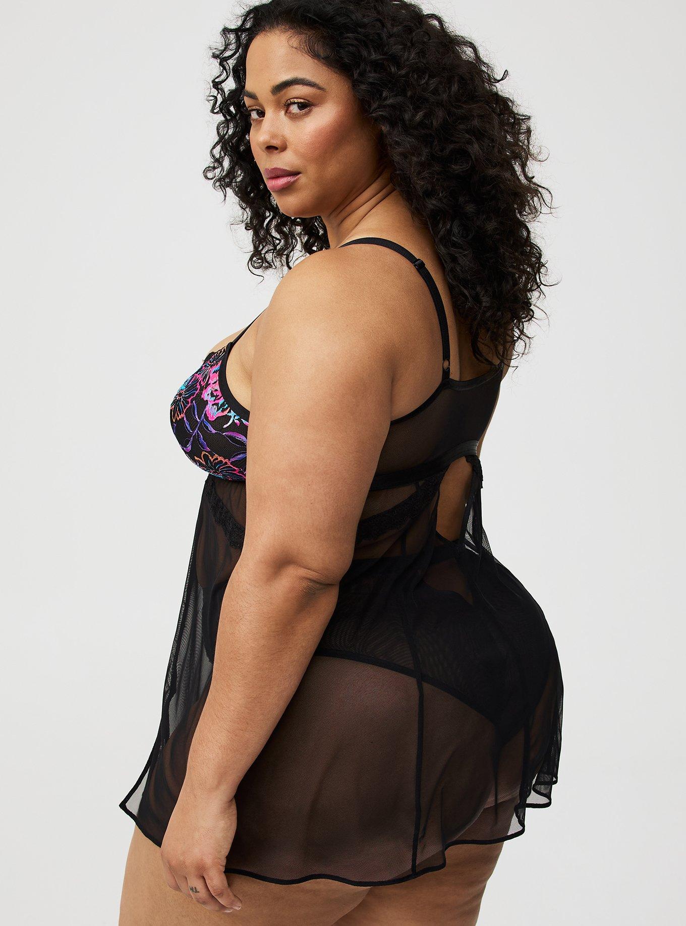 Floral Lace Fit And Flare Babydoll