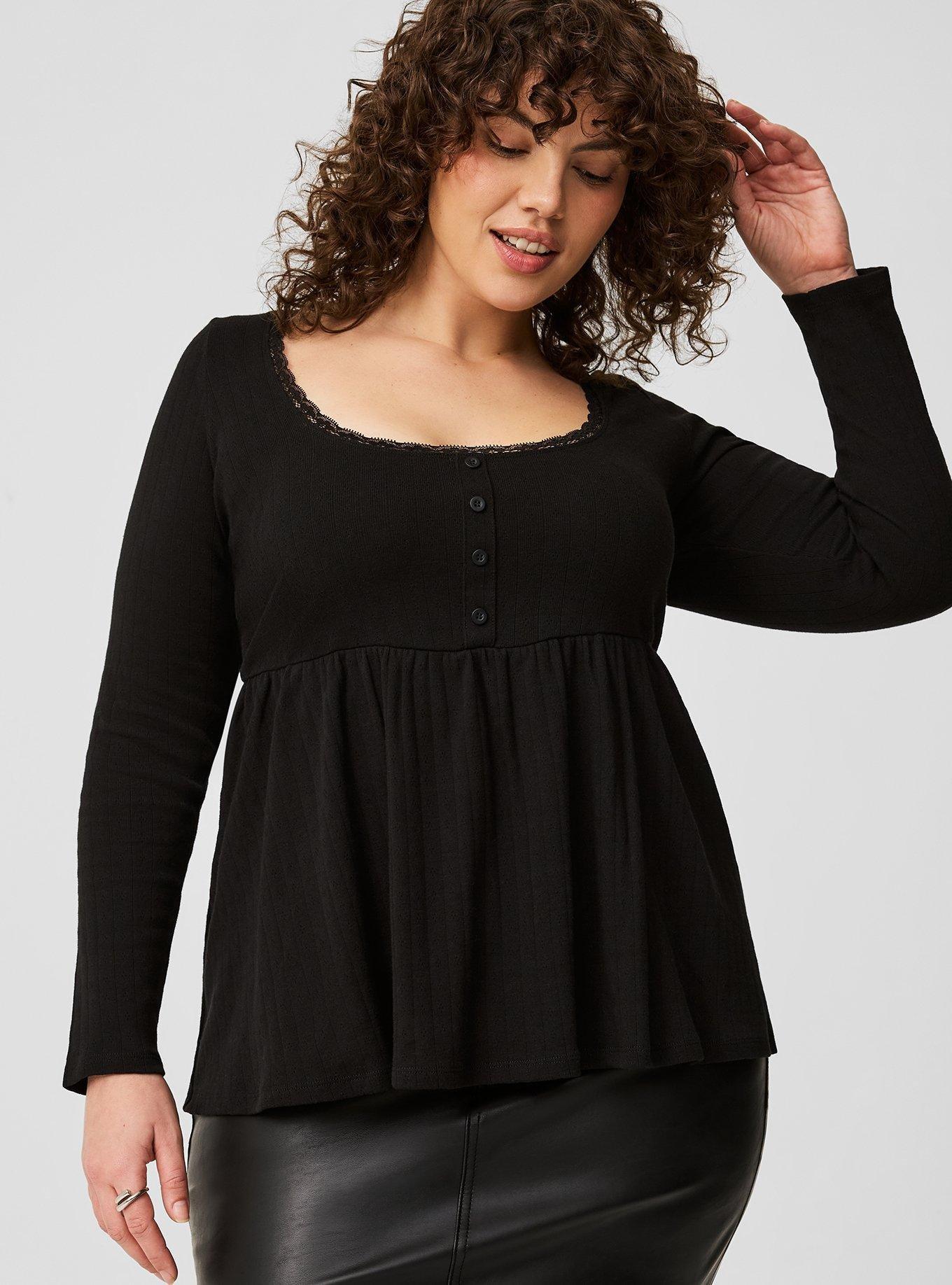Babydoll Scoop Neck Top 