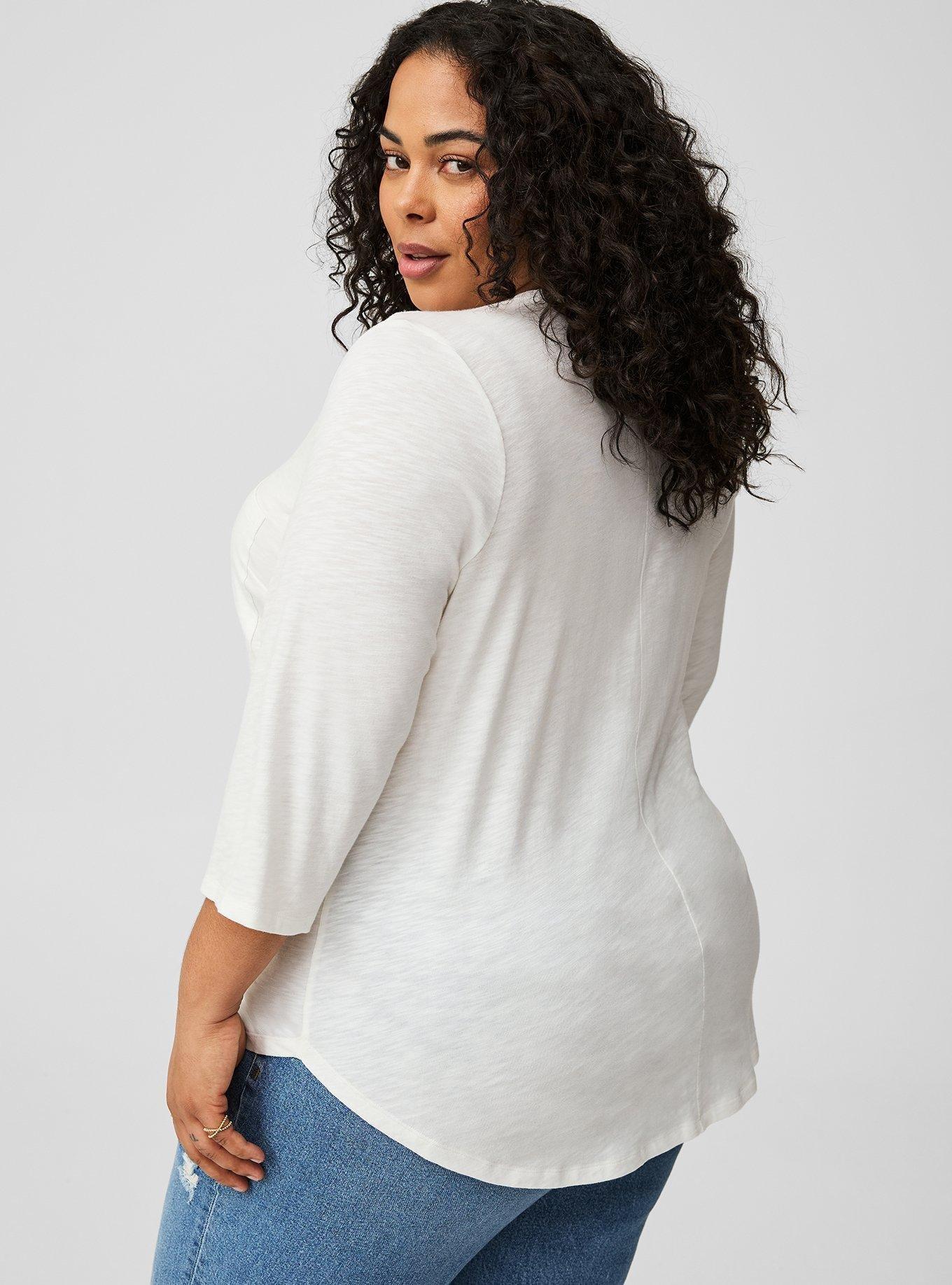 Vintage Slub V-Neck Top