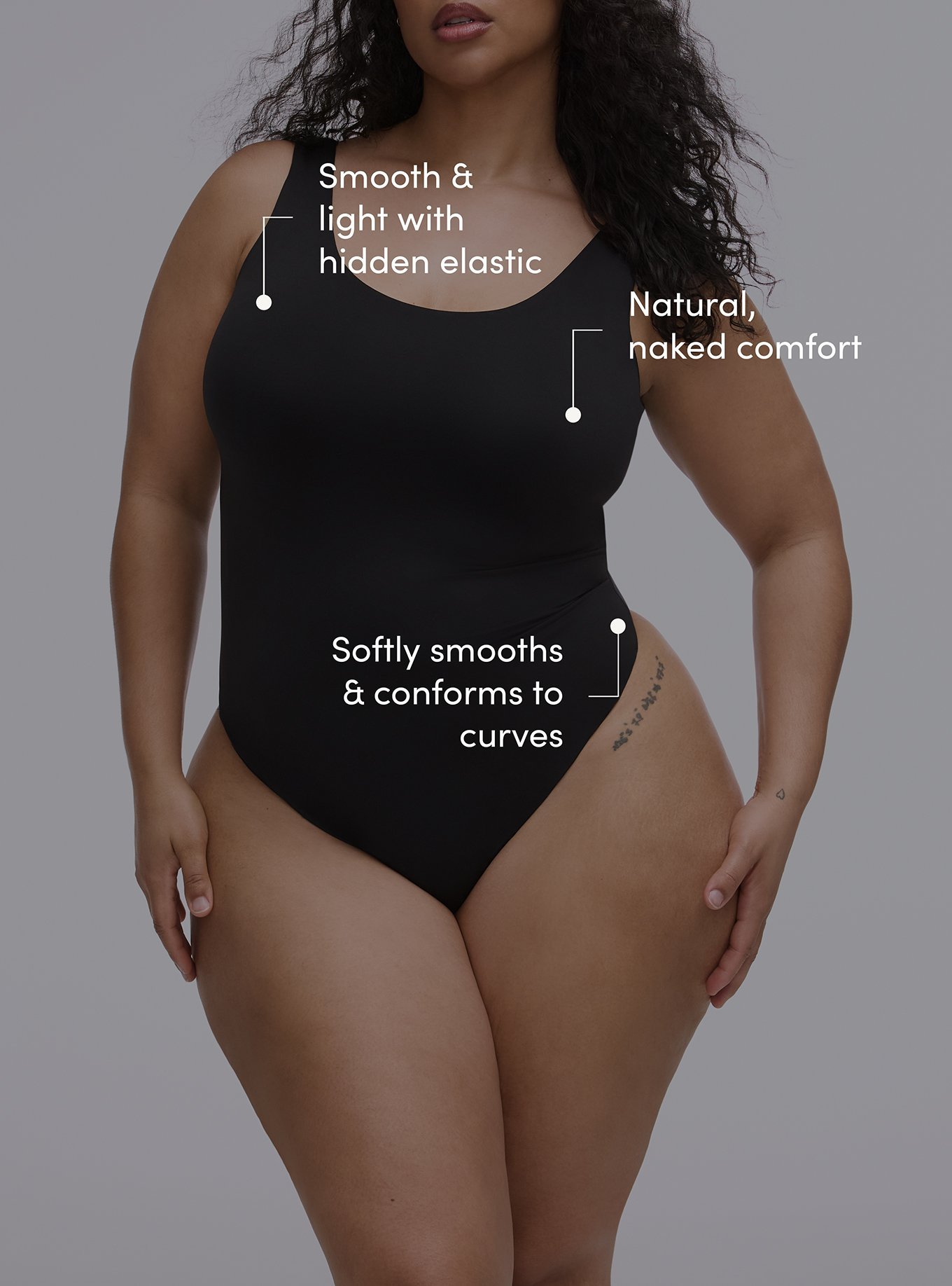 Plus Size - Butter Soft Micro Thong Bodysuit - Torrid