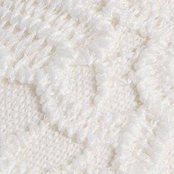 Crochet Ruched Sneaker (M), WHITE, swatch