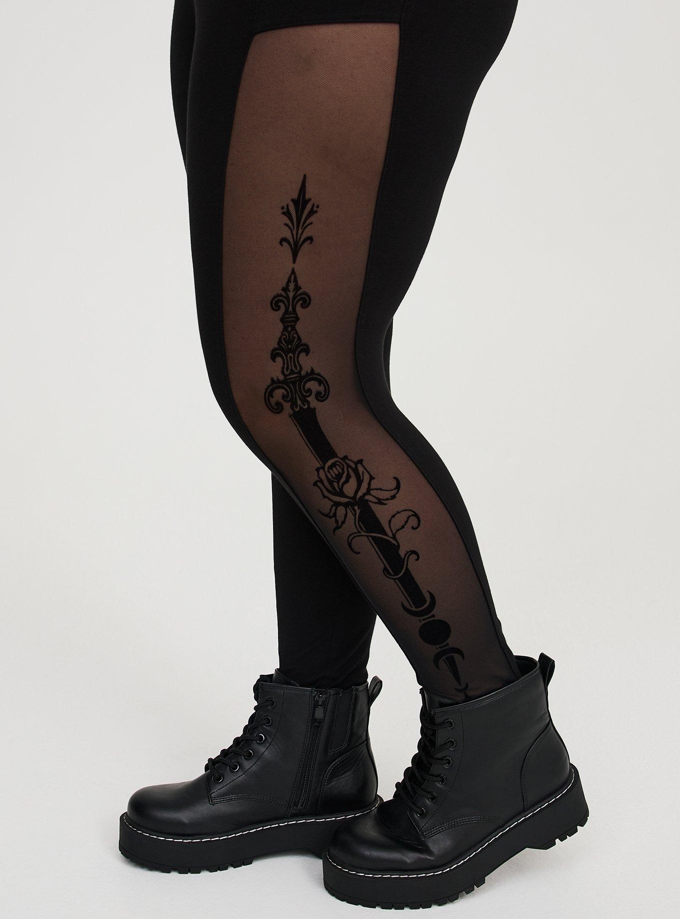 Nightfall Mesh Inset Pocket Legging, NIGHTFALL DAGGER, alternate