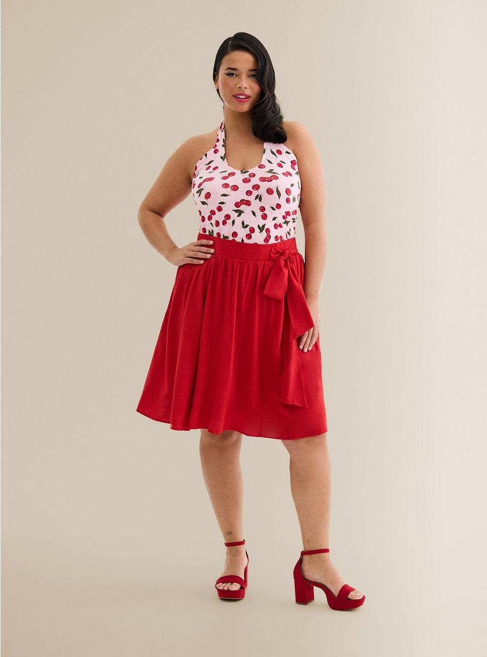 Plus Size - Retro Chic Foxy Halter Top - Torrid Plus Size - Retro Chic Foxy Halter Top - Torrid