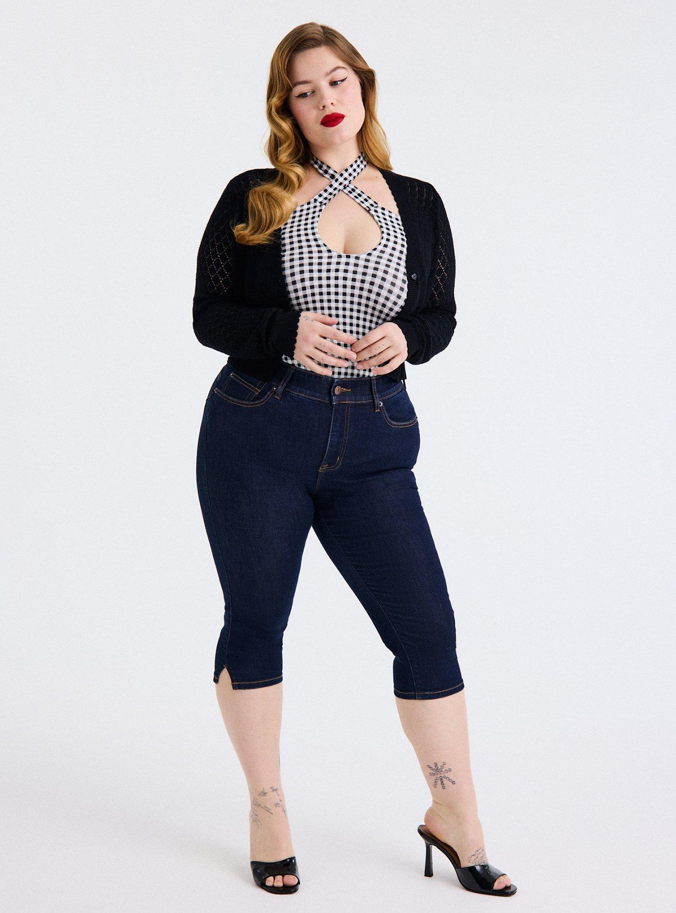 Retro Chic Foxy Twist-Neck Halter Top, MINI GINGHAM BLANC DE BLANC, alternate