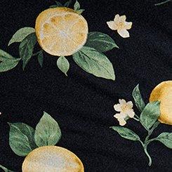 Retro Chic Foxy Twist-Neck Halter Top, COLLEEN LEMONS BLACK, swatch