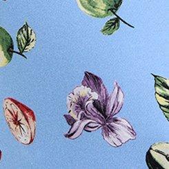 Retro Chic Foxy Twist-Neck Halter Top, FRANKIE FRUITS BLUE, swatch