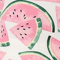 Retro Chic Twist Neck Halter Top, WATERMELON LAYER WHITE, swatch