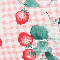 Retro Chic Twist Neck Halter Top, ELLA STRAWBERRIES PINK, swatch