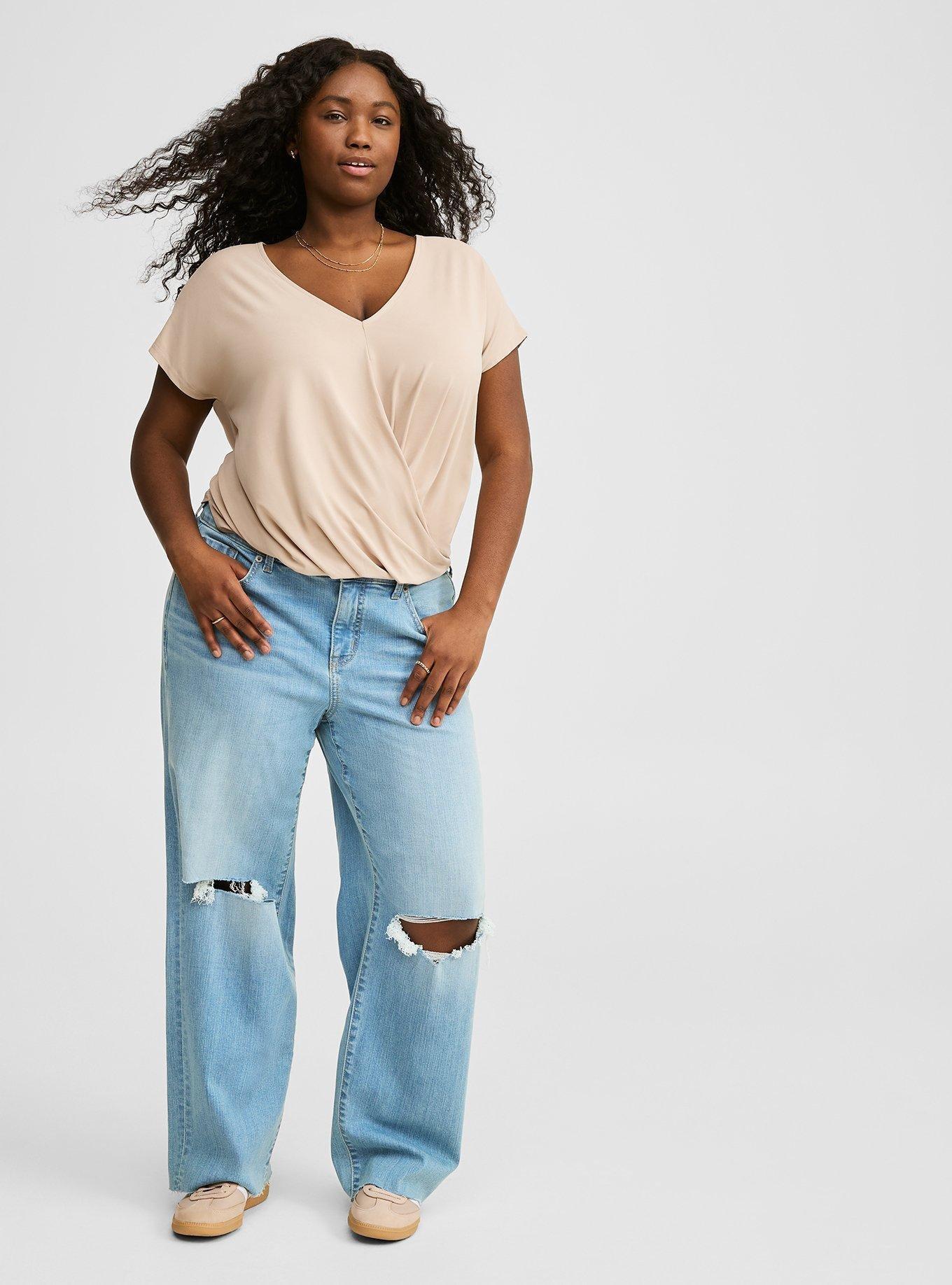Twisted V-Neck Tee