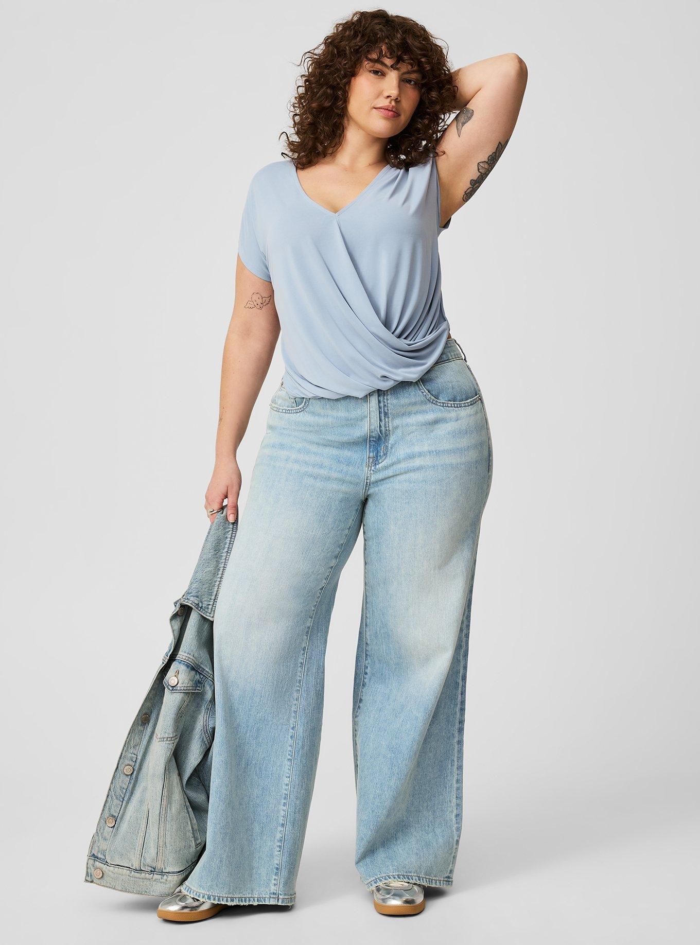 Twisted V-Neck Tee