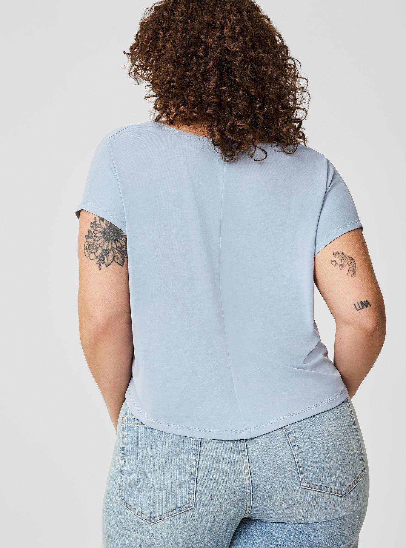 Twisted V-Neck Tee