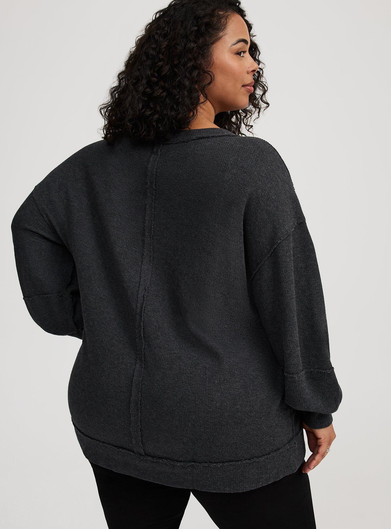Oversized Long Sleeve Crew Sweatshirt