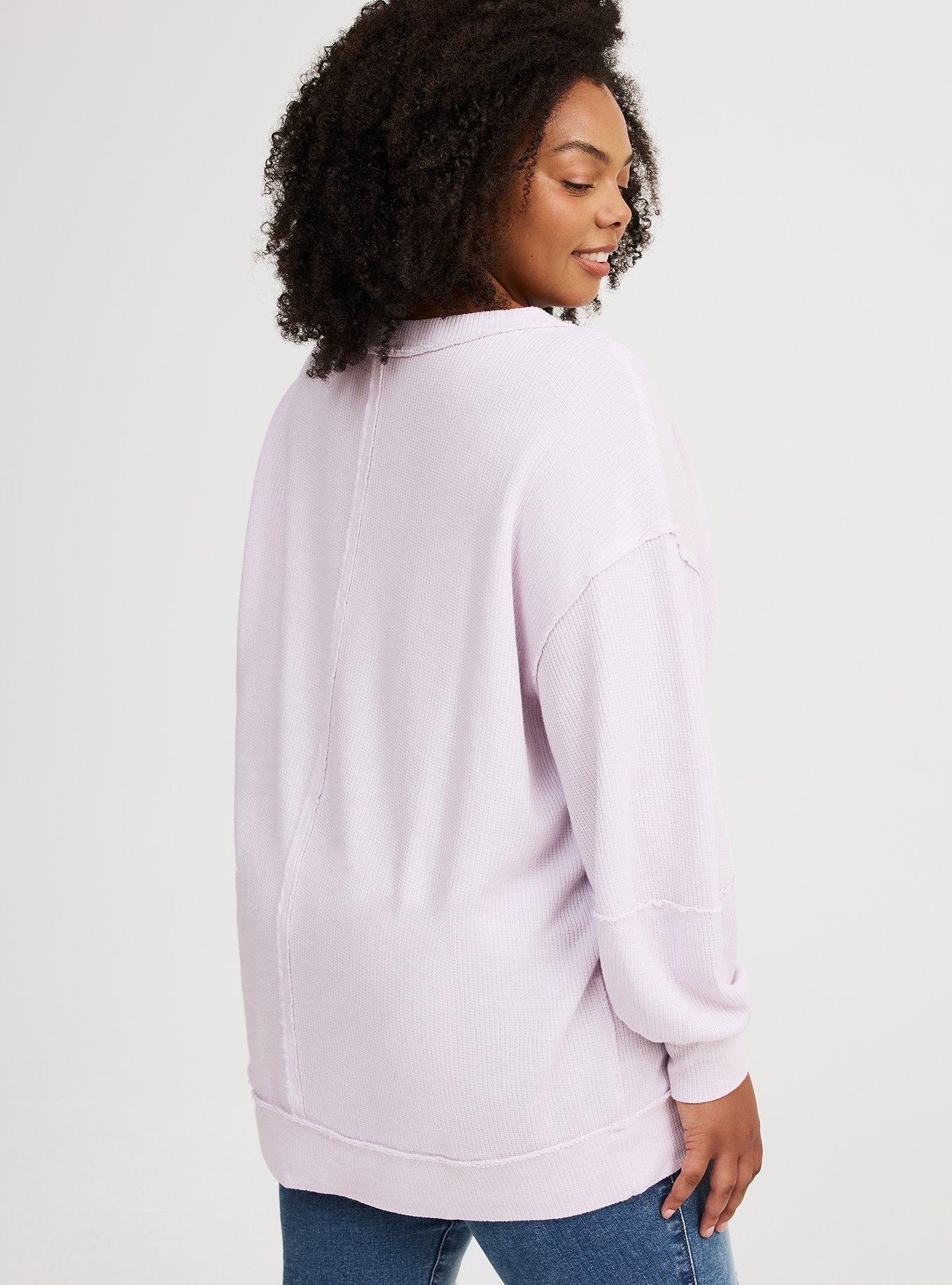 Plus Size - Oversized Long Sleeve Crew Sweatshirt - Torrid