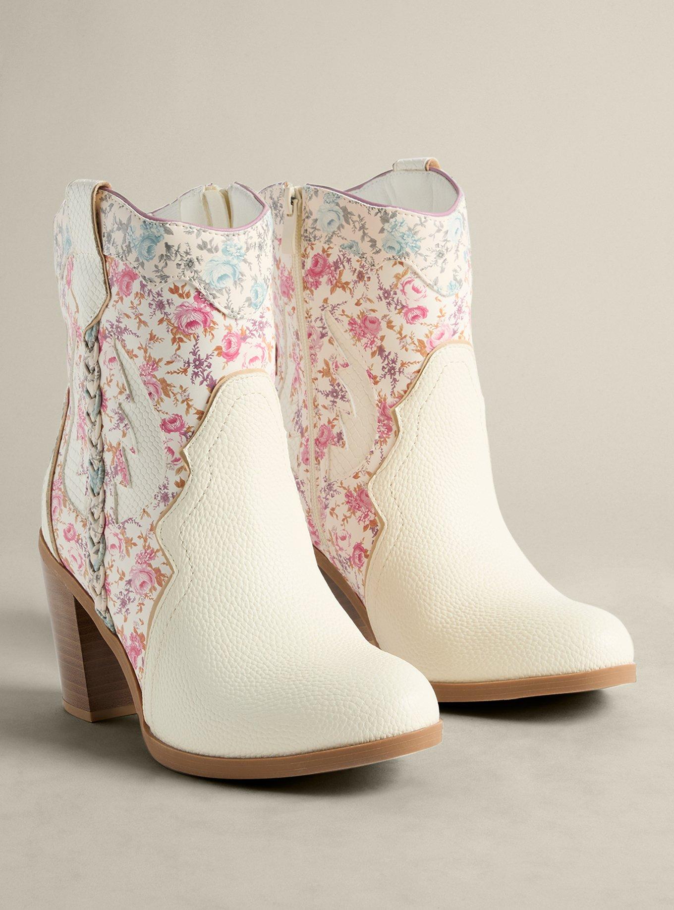 Floral Braided Western Bootie (WW)