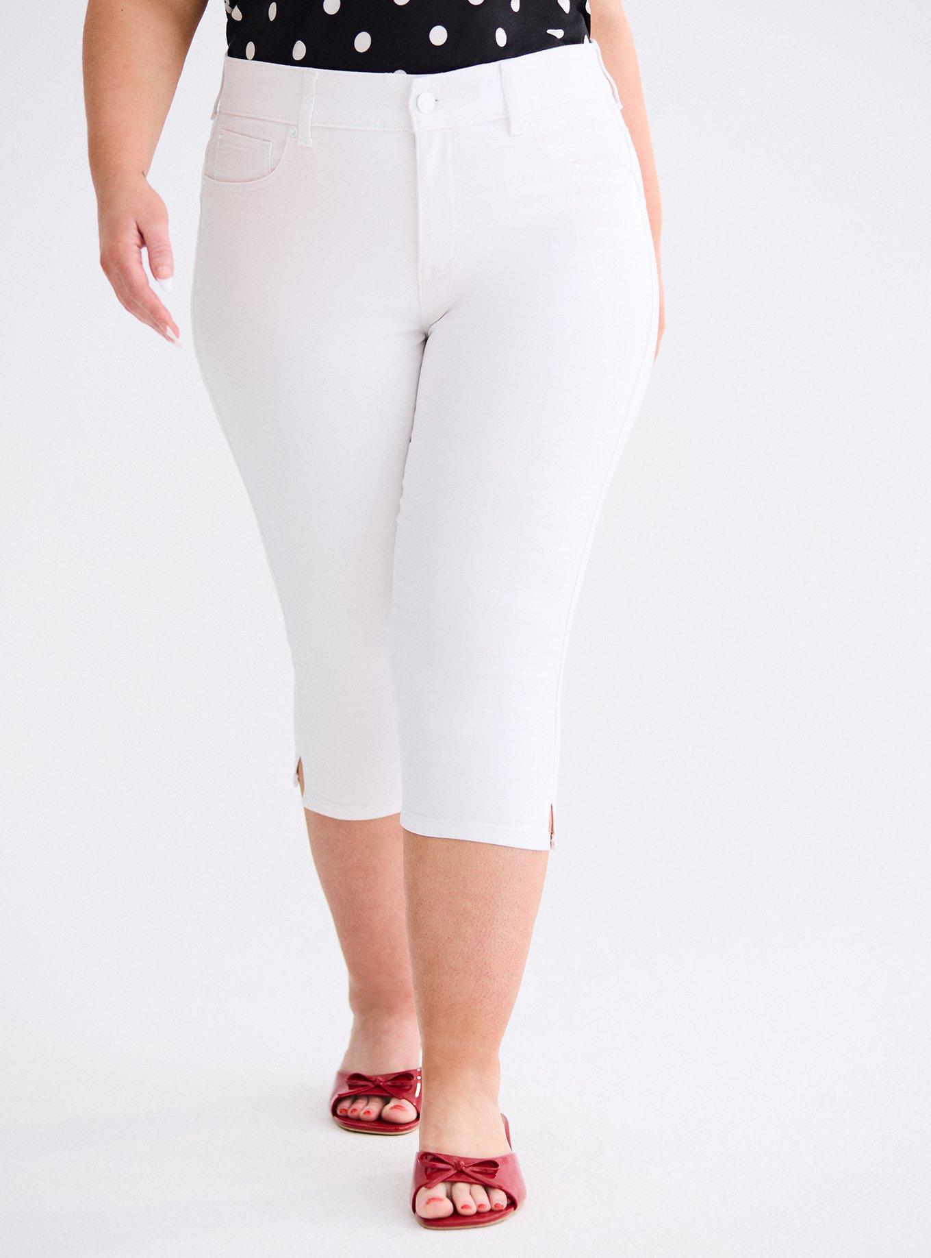 Retro Chic Bombshell Clam Digger Pant, OPTIC WHITE, alternate