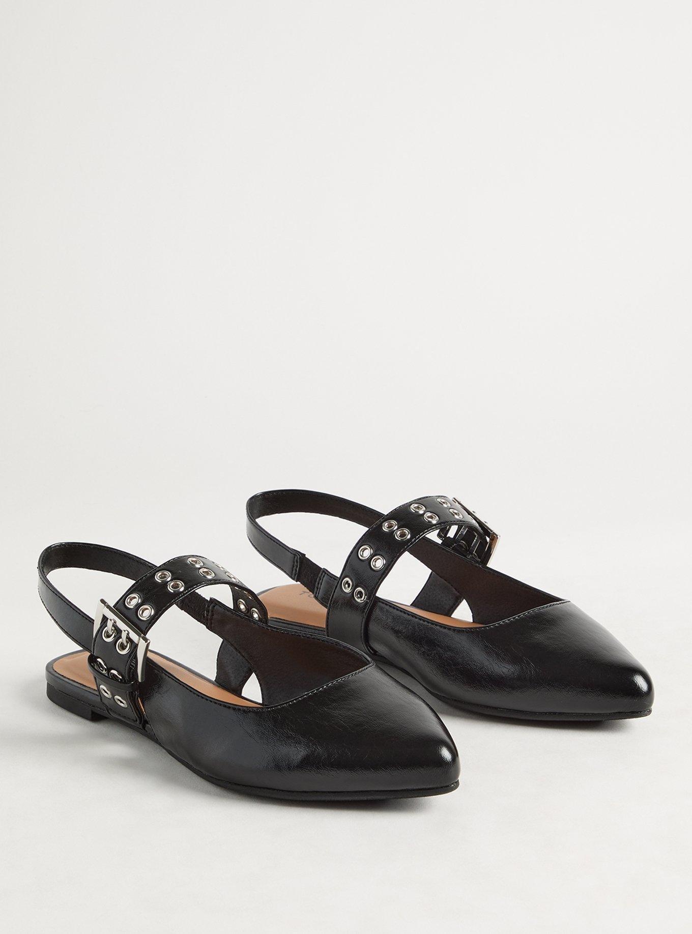 Grommet Slingback Flat (WW)