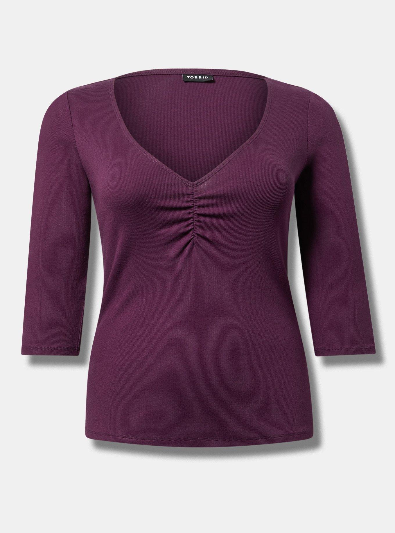 Ribbed V-Neck Top