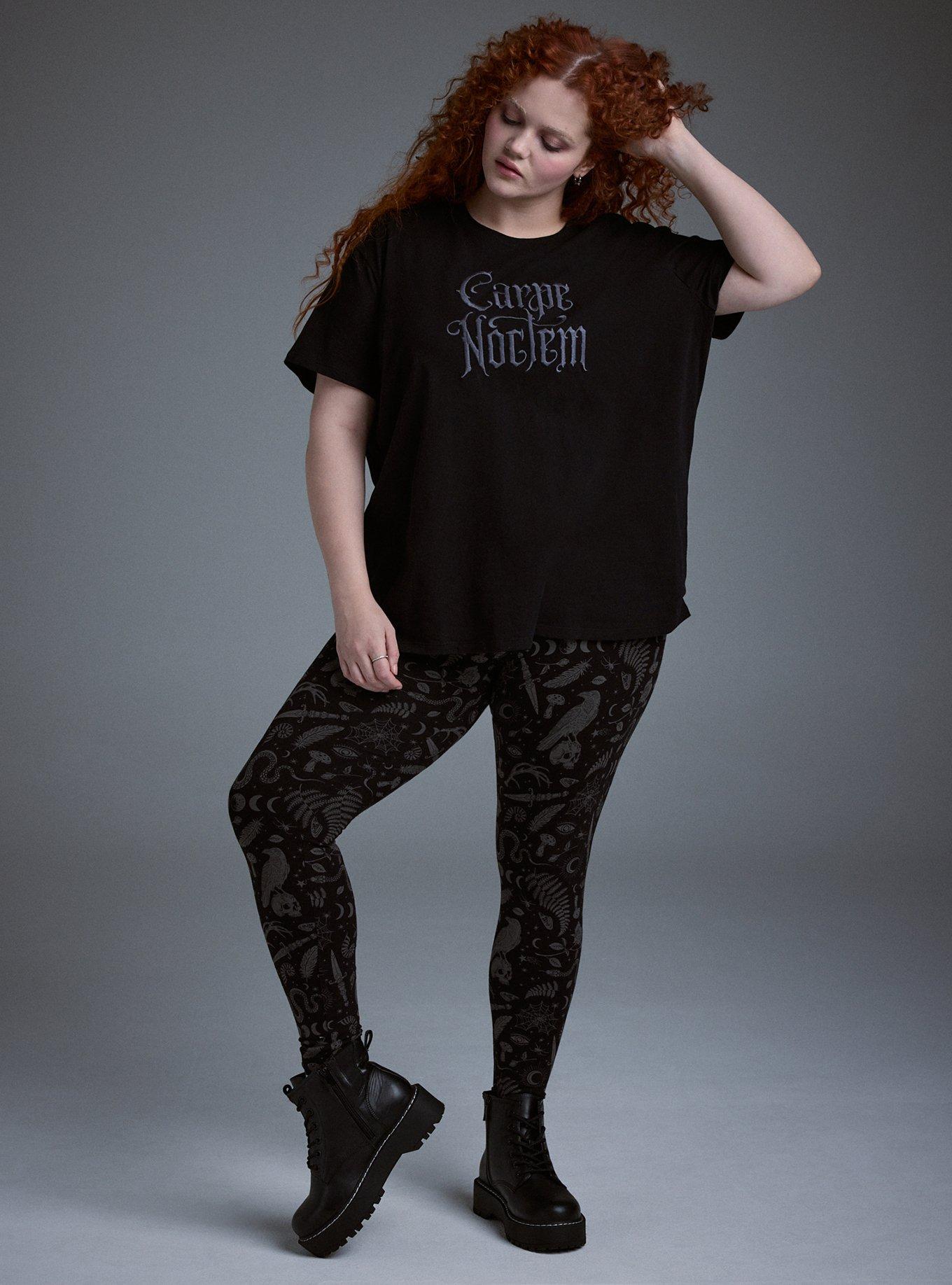 Nightfall Full Length Printed Legging, WITCHY THINGS BLACK, alternate