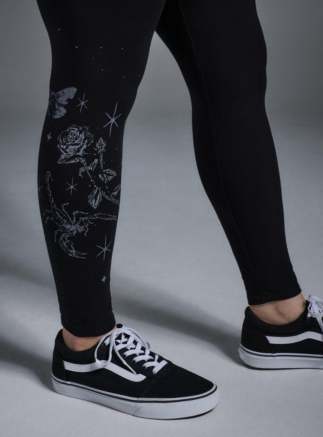 Nightfall Full Length Printed Legging, DRAGONFLY MYSTIC DEEP BLACK, alternate