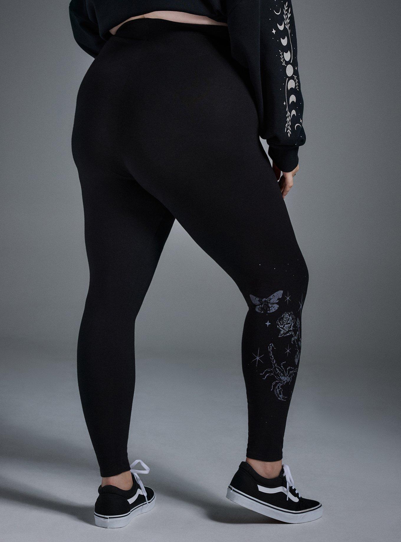 Nightfall Full Length Printed Legging, DRAGONFLY MYSTIC DEEP BLACK, alternate