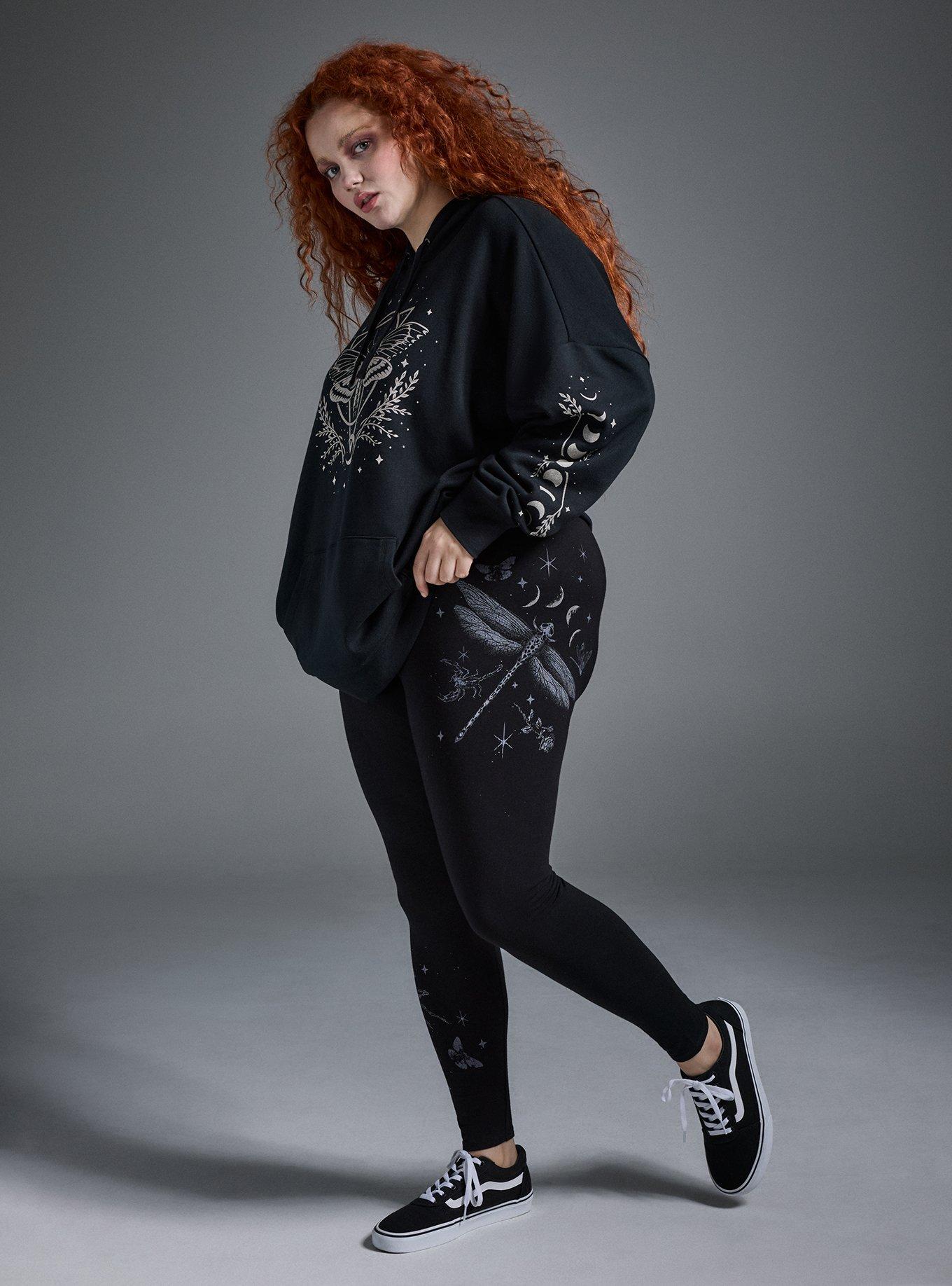 Nightfall Full Length Printed Legging, DRAGONFLY MYSTIC DEEP BLACK, alternate