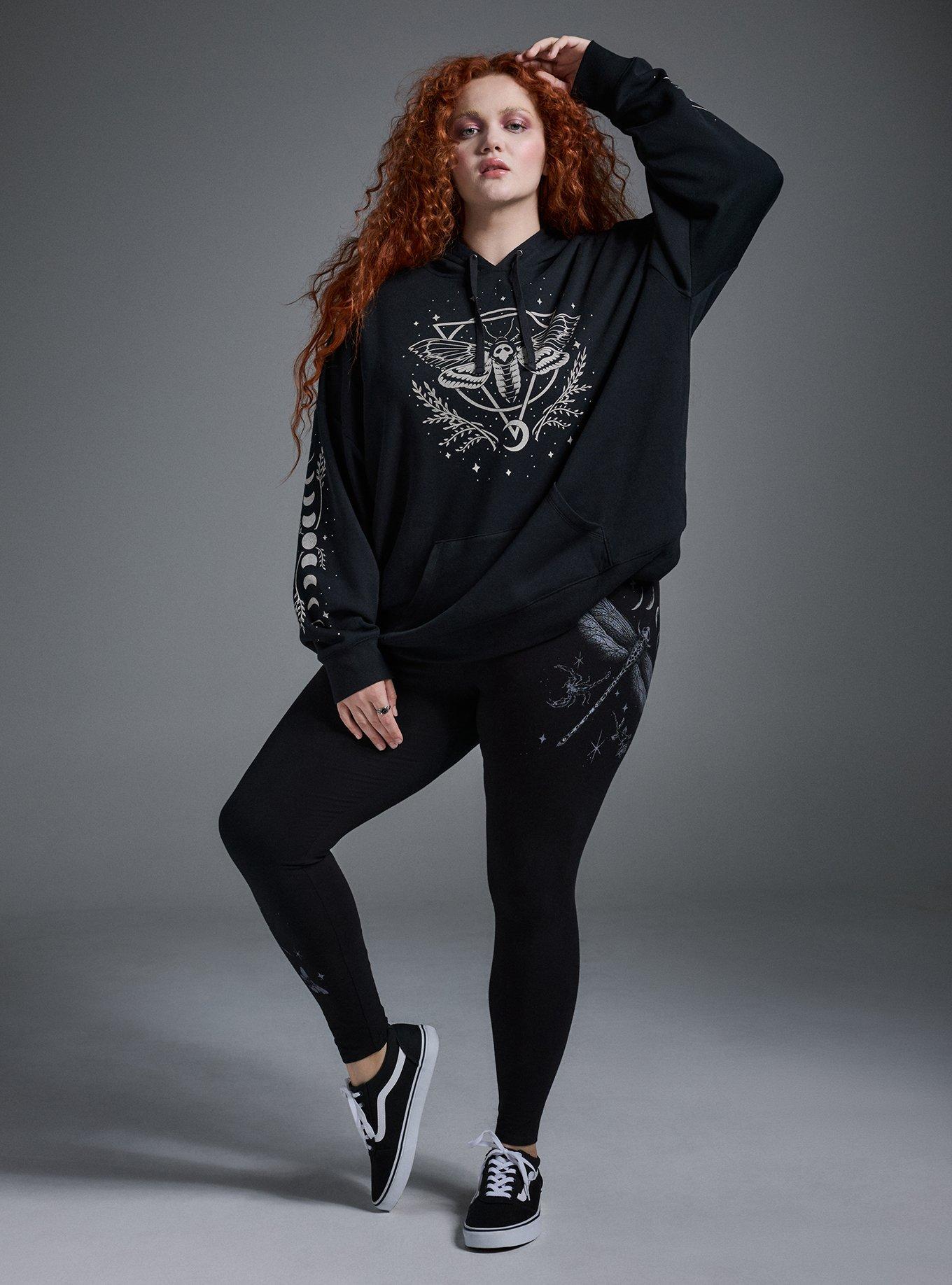 Nightfall Full Length Printed Legging, DRAGONFLY MYSTIC DEEP BLACK, hi-res