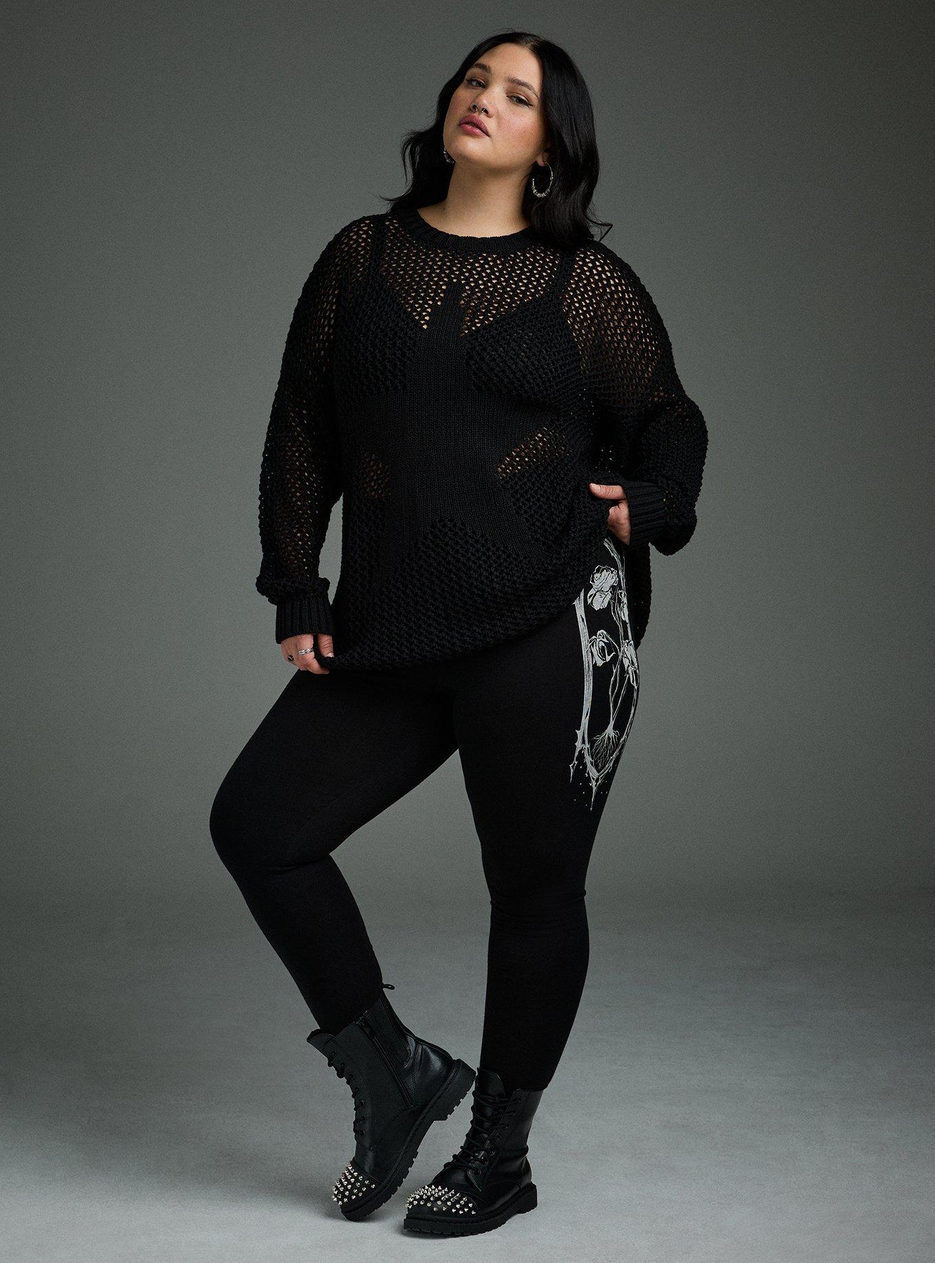 Plus Size Nightfall Full-Length Printed Legging, ARCH ROSES, hi-res