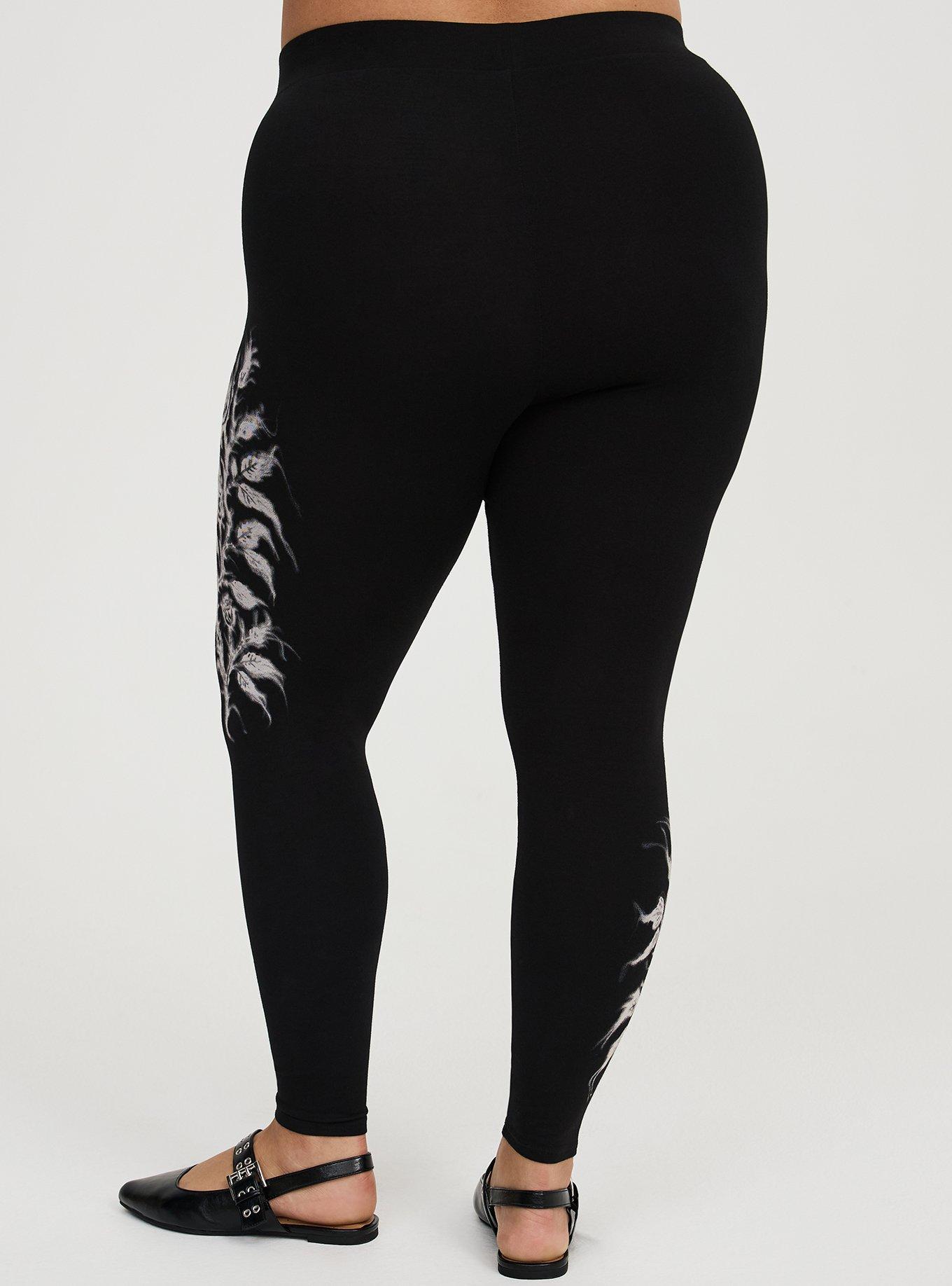 Nightfall Full Length Printed Legging, SPIRALED ROSES, alternate