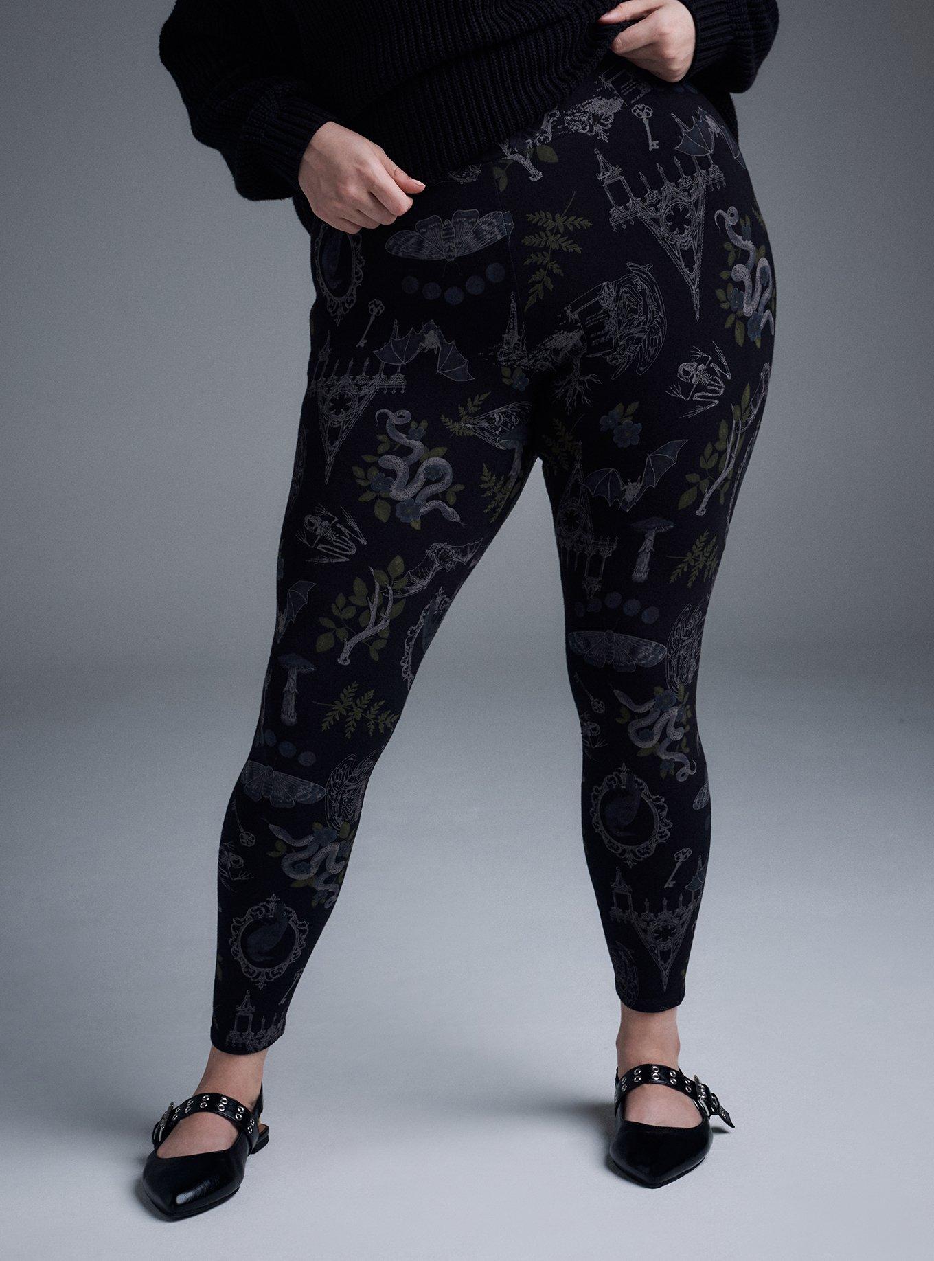 Nightfall Full Length Printed Legging, PERSOPHONES FOREST BLACK, alternate